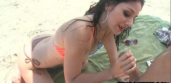  Tiny latina teen babe gets fucked on beach 04